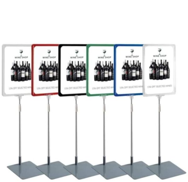 Freestanding showcard stand available in large & small sizes, ideal for Florists & Garden Centres. - Image 5
