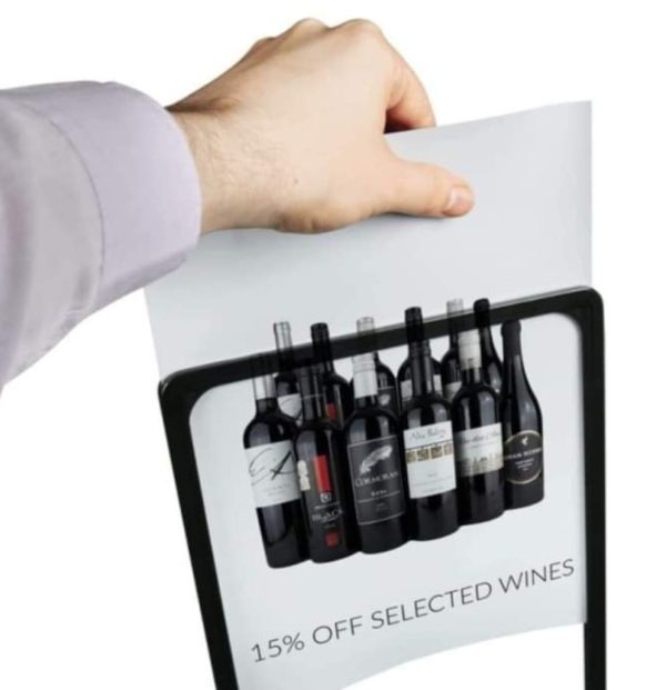 Freestanding showcard stand available in large & small sizes, ideal for Florists & Garden Centres. - Image 6