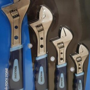 4 Piece Soft Grip Adjustable Spanner Set