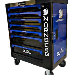 7 Drawer Caster Mounted Roller Tool Chest Cabinet with extra Storage Door