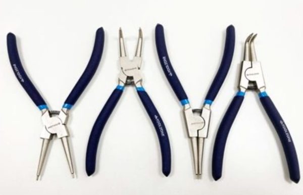 4 Piece 7" Crv Circlip Plier Set.