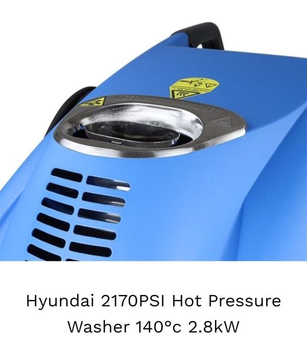 Hyundai 2170PSI Hot Pressure Washer 140°C 2.8kW - Image 2
