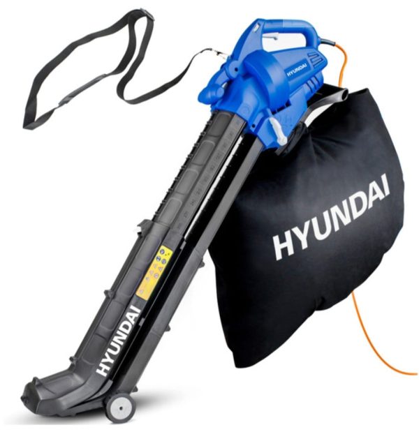 Hyundai Leaf Blower/Vacuum 12m Cable 45L Bag.