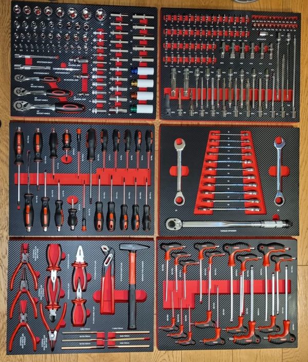 Pacini 7 Drawer Tool Chest On Strong Castor Wheels & Complete With Full Set Of Tools. - Image 9