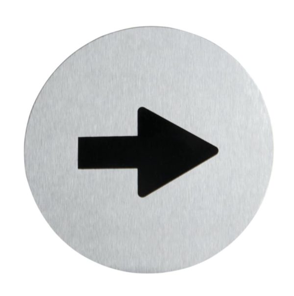 Six Assorted Brushed Stainless Steel Door Signs - Image 4