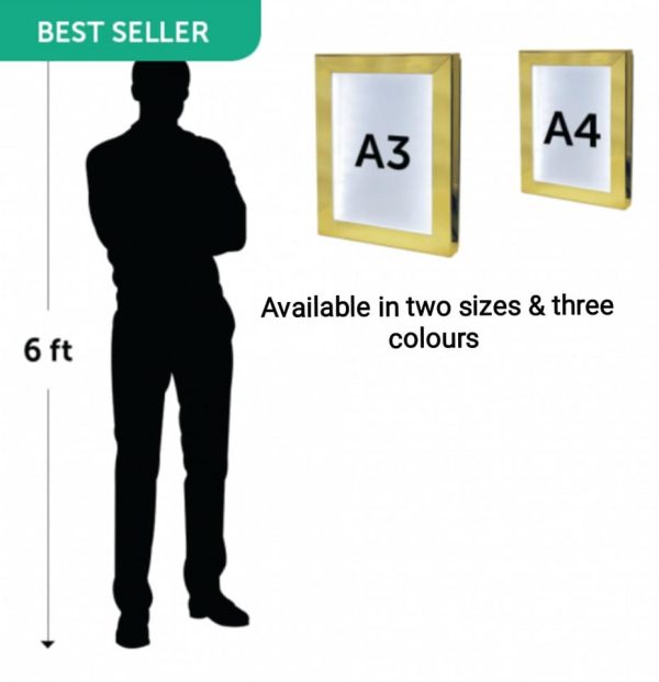 Illuminated Outdoor Menu Case With LED Lighting available in A3 & A4 sizes - Image 4