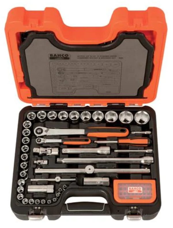 Bacho 95-Piece 1/4" & 1/2" Drive Socket & Mech Set. - Image 6