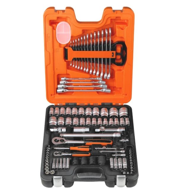 Bahco 94-Piece Imperial, Metric 1/2" & 1/4" Deep Socket/Standard Socket/Spanner/Allen Key/Bit Set with Ratchet, 6 - Image 4
