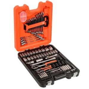Bahco 94-Piece Imperial, Metric 1/2" & 1/4" Deep Socket/Standard Socket/Spanner/Allen Key/Bit Set with Ratchet, 6
