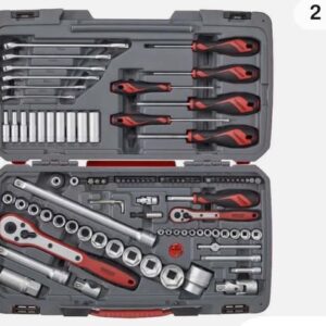 Teng 95 Piece Socket Set 1/2"-1/4" Drive including Spanners & Screwdrivers.