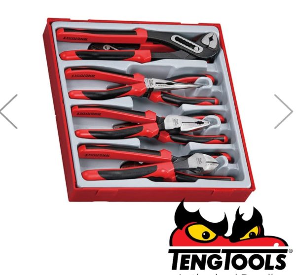 Teng Tools TTD441-T TPR Grip TT2 Plier Set (8 Pieces) - Image 2