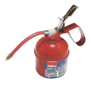 STEEL OIL CAN RED 500CC