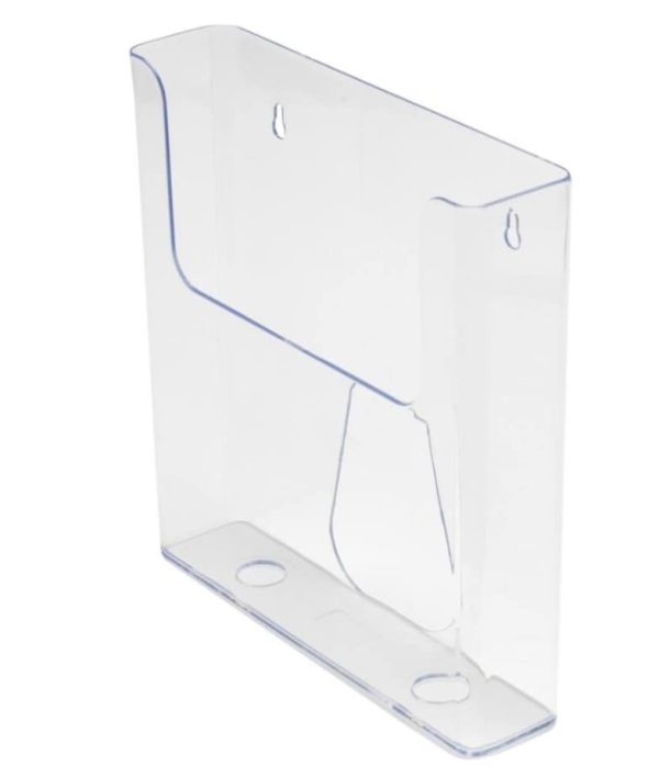 Deflecto Wall Mountable Literature Display 225mm x 50mm x 242mm A4 Clear Acrylic - Image 3