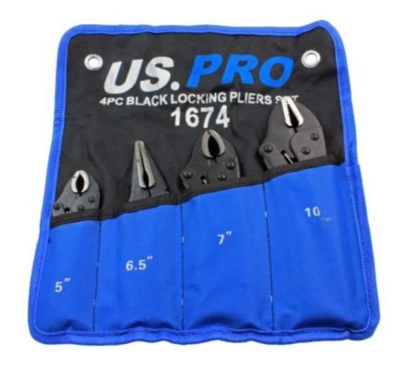 4 Piece Locking Pliers / Vicegrip Set. - Image 3