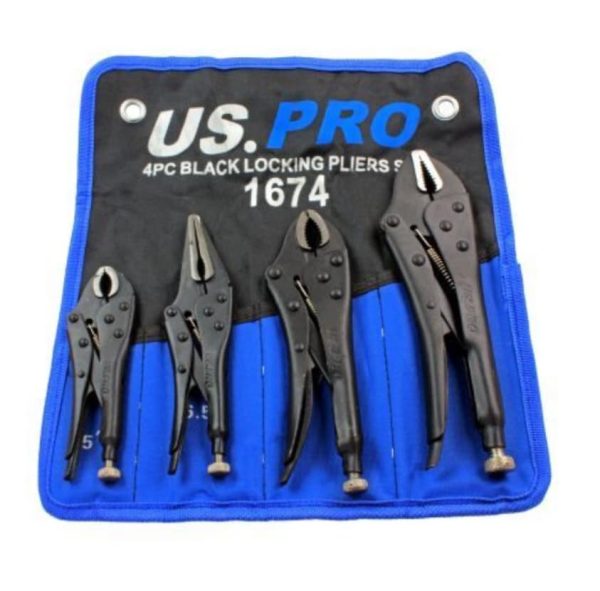 4 Piece Locking Pliers / Vicegrip Set.