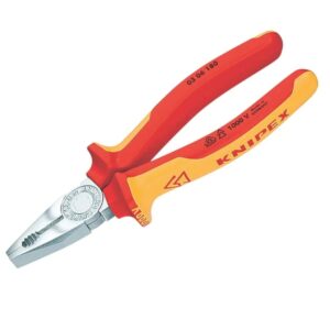 KNIPEX VDE COMBINATION PLIERS 6 1/4" (160MM) - Knipex Wire Cutters Ireland