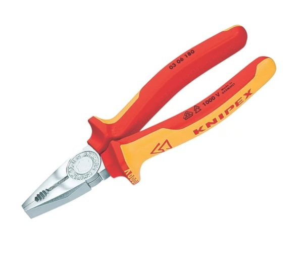 KNIPEX VDE COMBINATION PLIERS 6 1/4" (160MM) - Knipex Wire Cutters Ireland