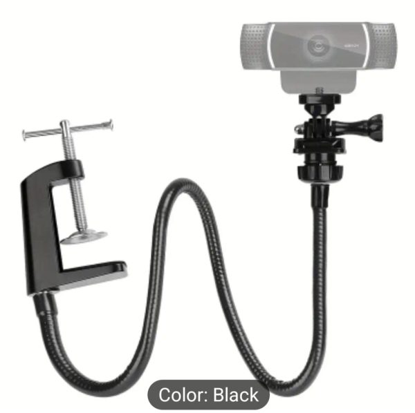 Secure Your Camera Or Webcam With our Any-angle Desktop Mounting Clip Hose Gooseneck Bracket Holder.