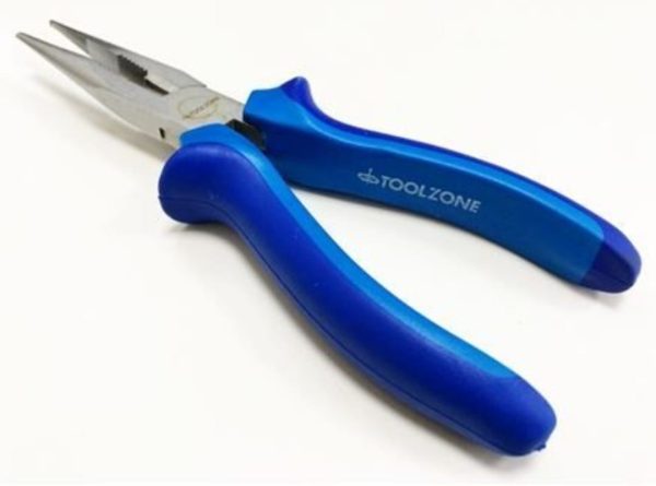 8" Satin Long Nose Plier Heavy Duty.
