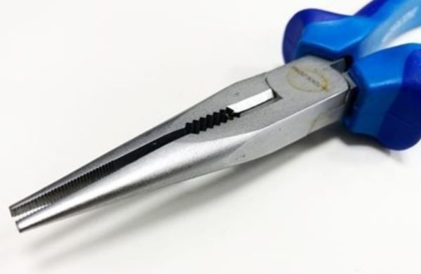 8" Satin Long Nose Plier Heavy Duty. - Image 3