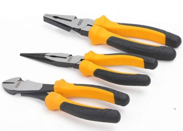 JCB Tools 3 Piece Plier Set in Heavy-Duty Steel - Image 3