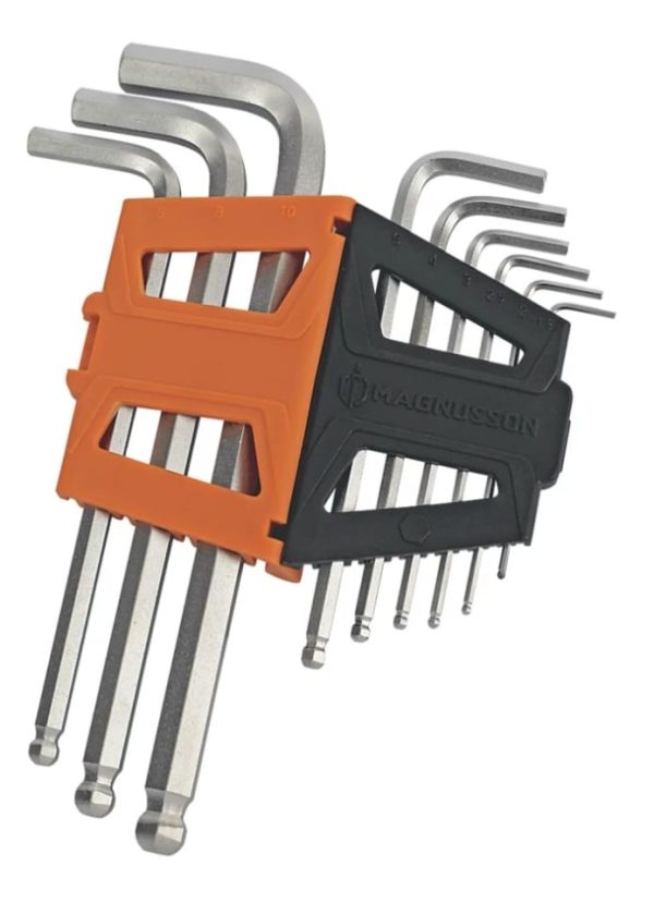 MAGNUSSON 9 PIECE METRIC HEX KEYS - Magnusson Hand Tools Ireland