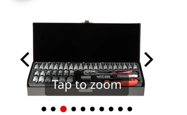 RS PRO 39-Piece Metric 1/4" Standard Socket/Bit Set with Ratchet