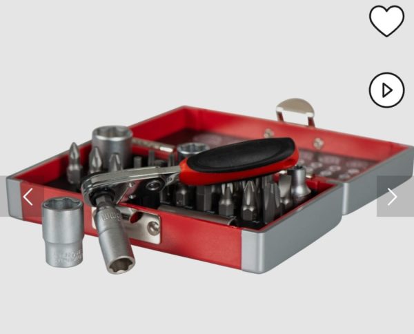 26 PIECE ROTHEWALD MINI-RATCHET SET, 1/4" METRIC WITH FEMALE RATCHET. - Image 2
