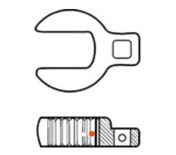 Kennedy Metric, Crowfoot Spanner Set, 10 - 24mm, Set of 10, Chrome Vanadium Steel - Image 2