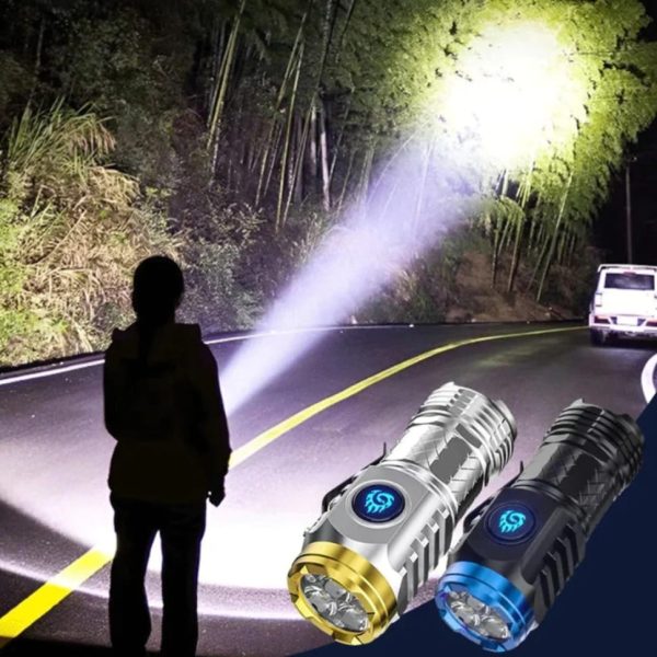 German Three-eyed Monster Rechargeable Flashlight with five lighting modes. - Image 8