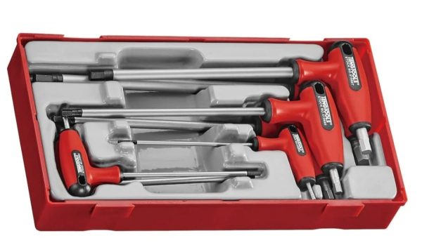 Teng Tools 7 piece L Shape Metric Hex Key Set, 2.5mm → 8mm