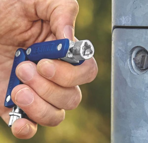 Knipex Diecast Zinc 9-way Control Cabinet Key, 5 → 11 mm Capacity - Image 9