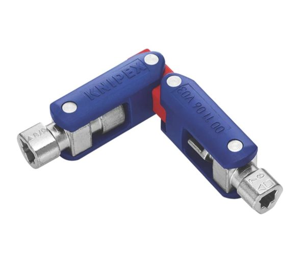 Knipex Diecast Zinc 9-way Control Cabinet Key, 5 → 11 mm Capacity - Image 3