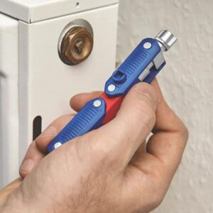 Knipex Diecast Zinc 9-way Control Cabinet Key, 5 → 11 mm Capacity