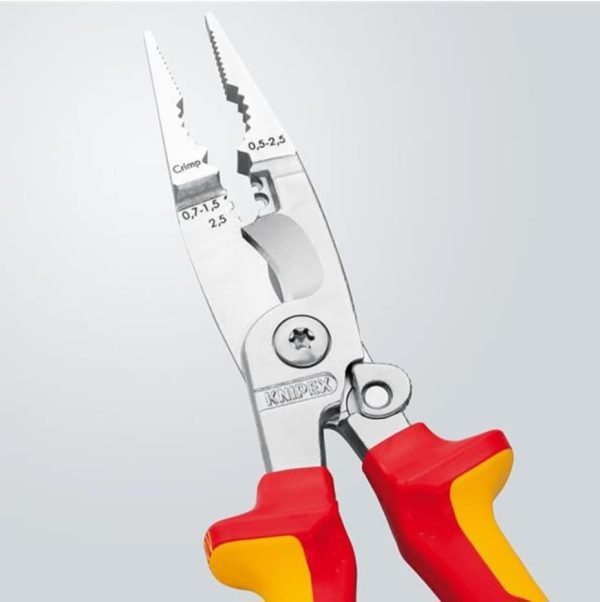 Knipex Multi-purpose pliers for electricians - Insulated 1000V - With spring - Fall prevention eyelet - Image 6