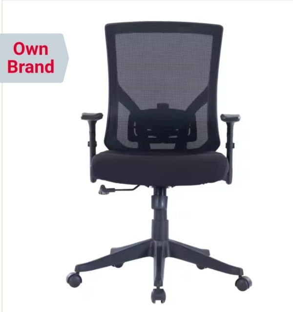 Executive Chair Basic Tilt Mesh Height Adjustable Armrest and Seat Black 110kg 675mm x 670mm x 1035mm