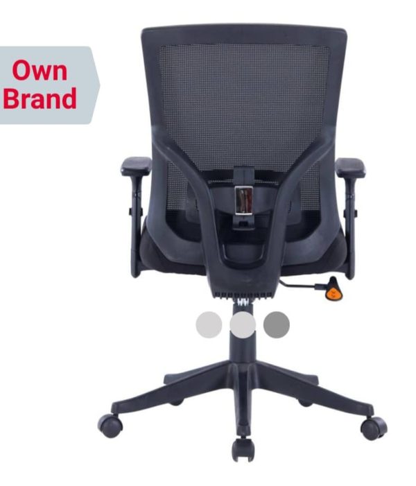 Executive Chair Basic Tilt Mesh Height Adjustable Armrest and Seat Black 110kg 675mm x 670mm x 1035mm - Image 3