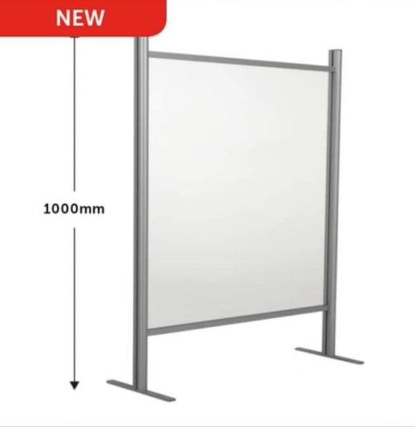Large Freestanding Perspex Sneeze Screen - guard 800mm wide x 1000mm high - Image 4