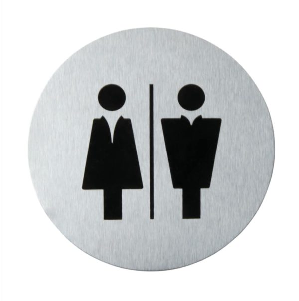 Six Assorted Brushed Stainless Steel Door Signs - Image 5