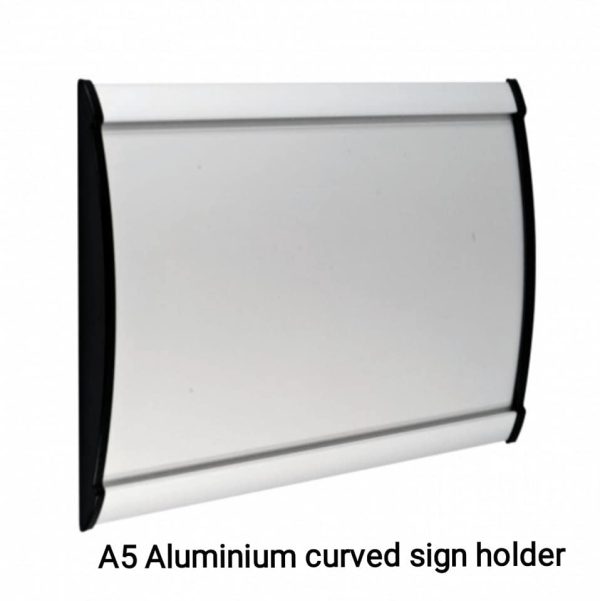 Curved Aluminium Sign Holder available in A4 Size - Image 5