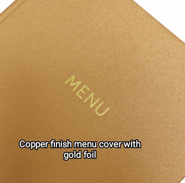 High quality A4 buckram style menu cover - Image 5
