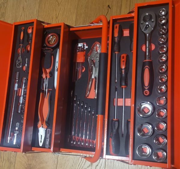 90 piece 5 Tier Cantilever Toolbox full of Tools - Image 7