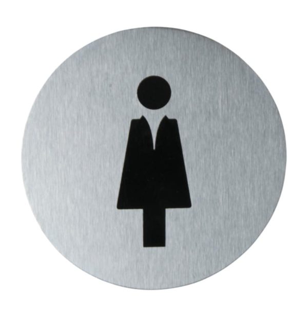 Six Assorted Brushed Stainless Steel Door Signs - Image 6