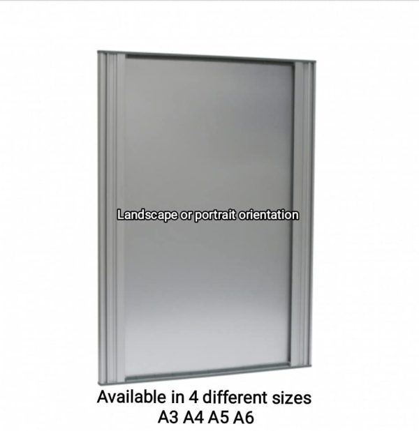Robust Aluminium Sign Holder available in A6, A5, A4 & A3 - Image 6