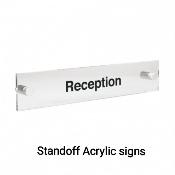 Clear Acrylic Door Signs Printed With Black Text, choice of 10 - Image 6