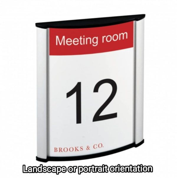 Curved Aluminium Sign Holder available in A4 Size - Image 7