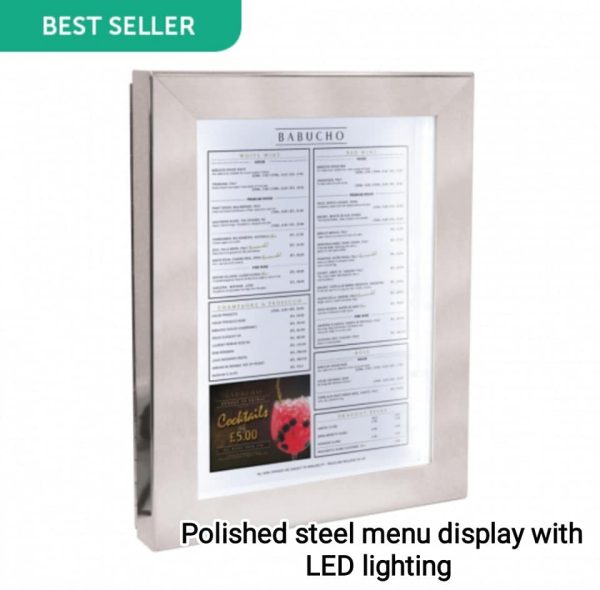 Illuminated Outdoor Menu Case With LED Lighting available in A3 & A4 sizes - Image 8