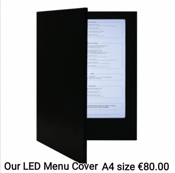 Illuminated LED A4 premium Menu Cover - Image 8