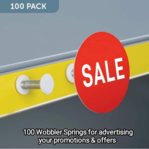 100 Wobbler Springs with 20mm adhesive foam pads,