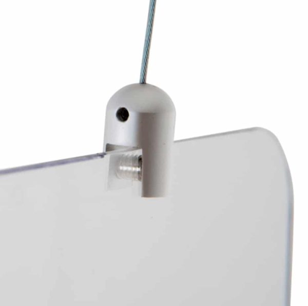 Hanging Acrylic Sneeze Screen 600mm wide x 750mm high - Image 5